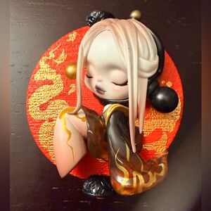 Pop Mart Skullpanda Mirage Red Dragon Figure Only No Frame Base